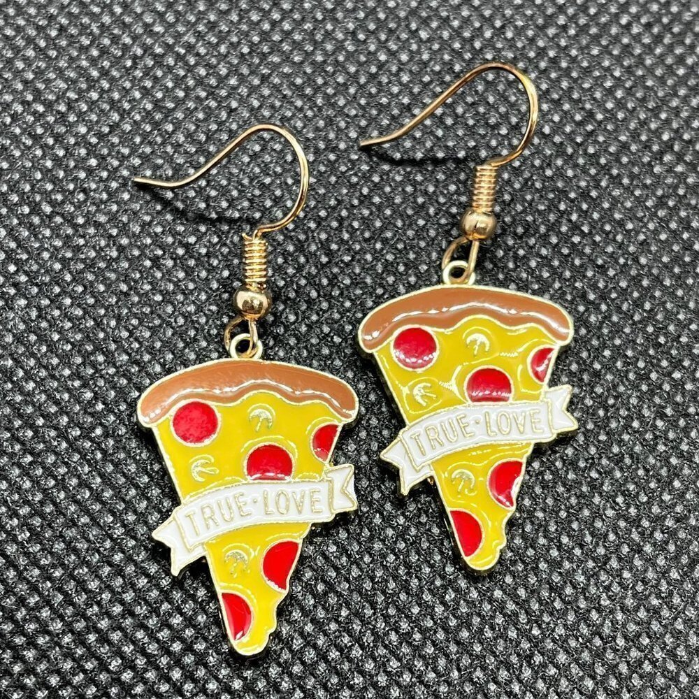 Pizza Lovers Earrings | Handmade - Picture 4 of 5